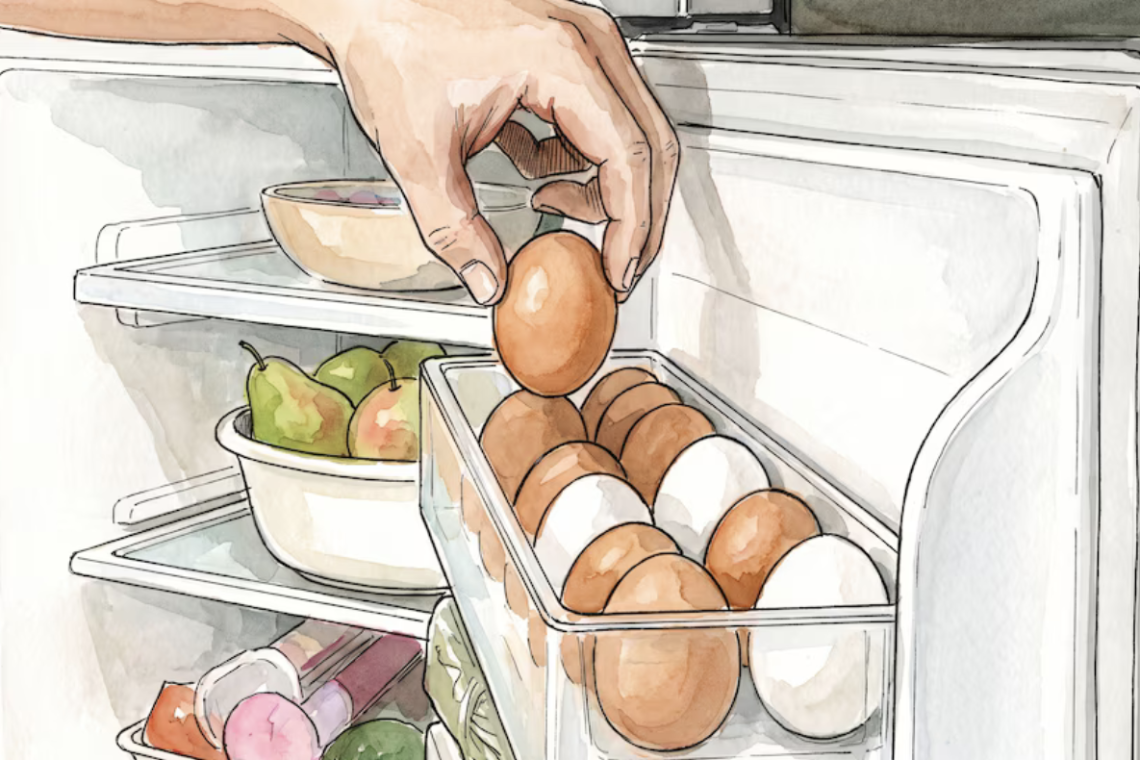 El error común al guardar los huevos en la heladera