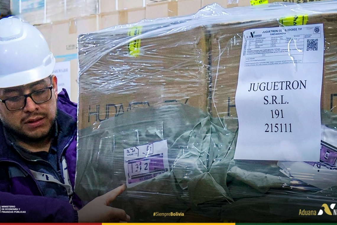Aduana comisa tres contenedores con juguetes valuados en $us 1,1 millones
