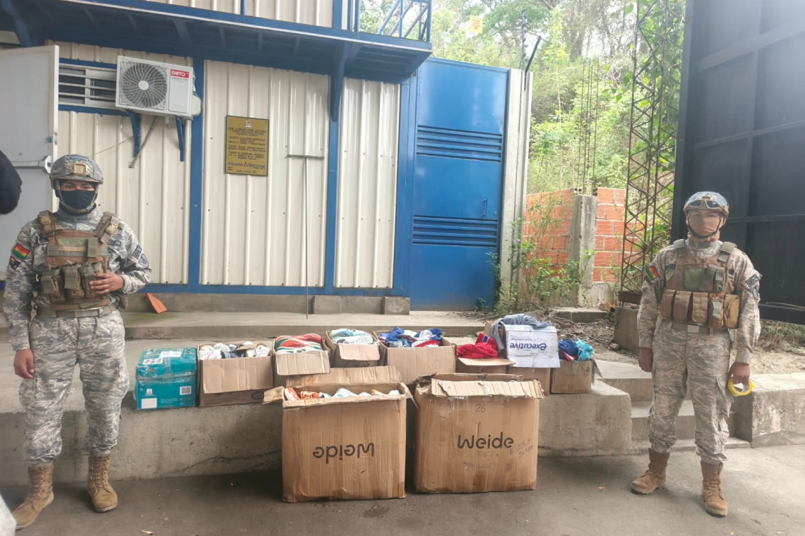 Base Naval “Bermejo” comisa medicamentos y mercadería de contrabando valuado en Bs28.000