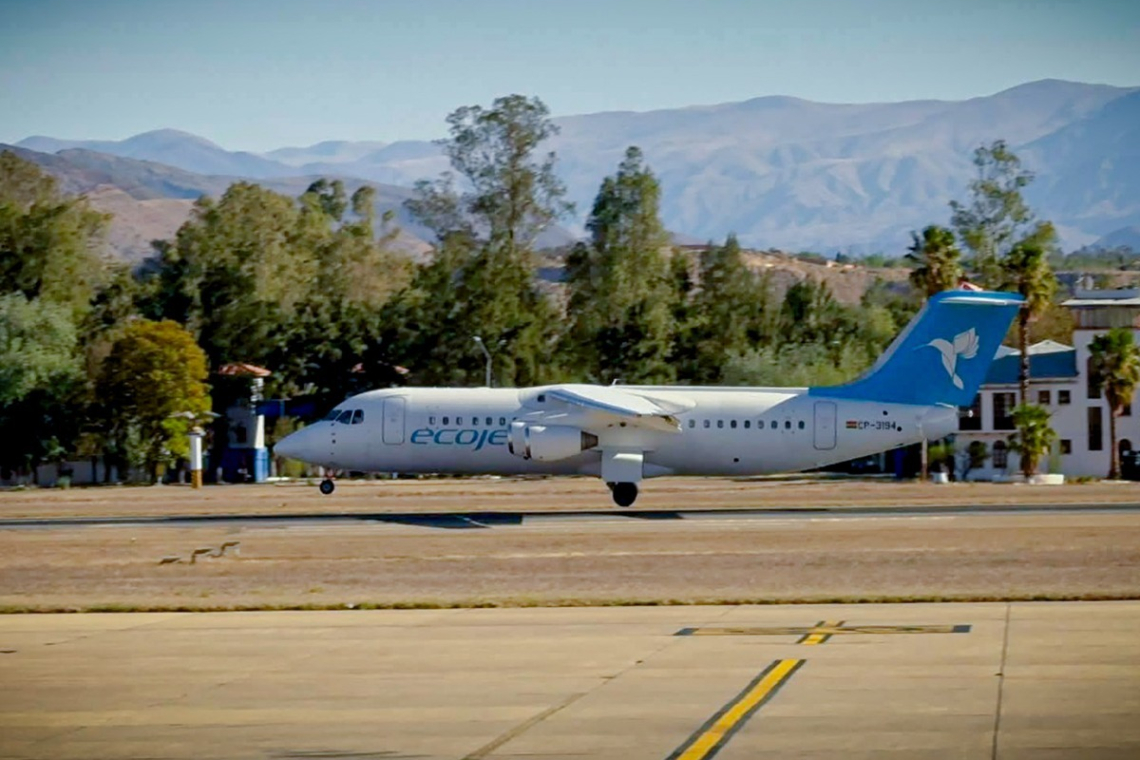  Aerolínea Ecojet alista un primer vuelo exploratorio a Potosí para el 10 de noviembre 