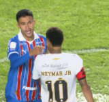 Polémica con Neymar en Brasil: fue expulsado por un gesto contra un rival y estalló con un duro descargo