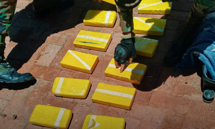 Aduana y FELCN interceptan vehículo y detectan 12 paquetes de cocaína